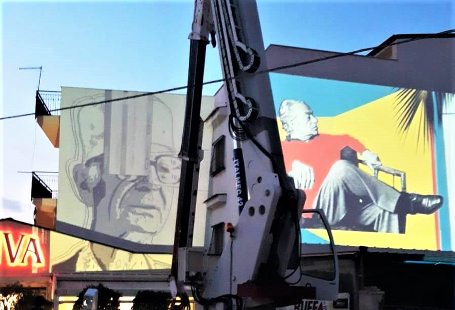 La street art celebra due grandi siciliani: dove si trova il nuovo murale con Renato Guttuso e Ignazio Buttitta